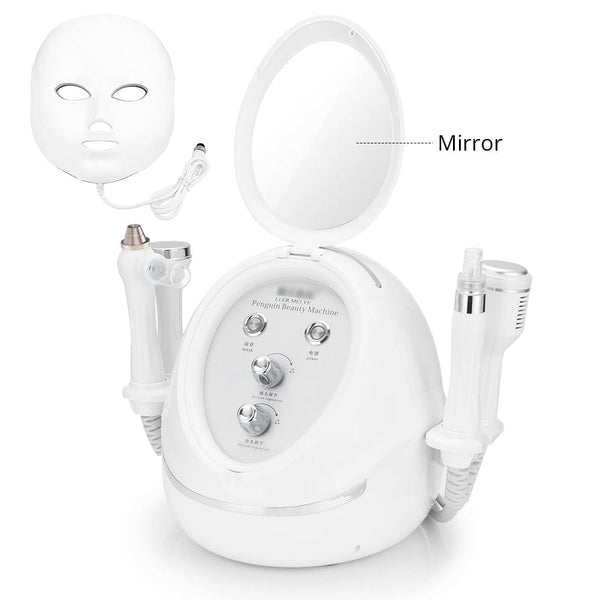 5 IN 1 Ultrasound Head Hydro Dermabrasion Machine With LED Mask