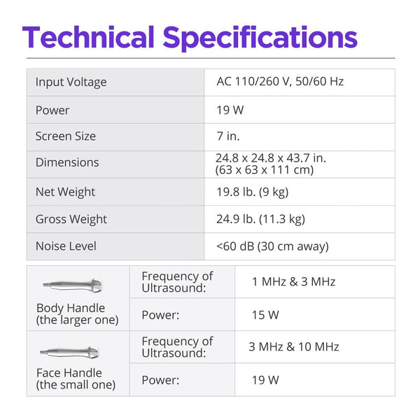 Specifications of FC-23K2 Dual Radio Frequency Machine