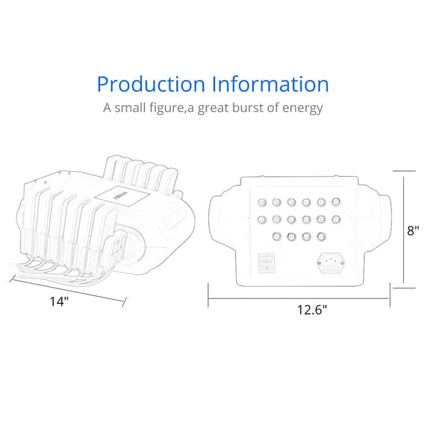 Product Size of MY-16101 Lipo Laser Machine