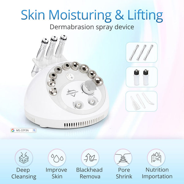 Mychway 3-In-1 Microdermabrasion Machine With Sprayer For Skin Exfoliation & Moisturizing