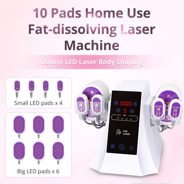 LY-10101J Laser Lipo Machine With 10 LED Pads For Body Contouring