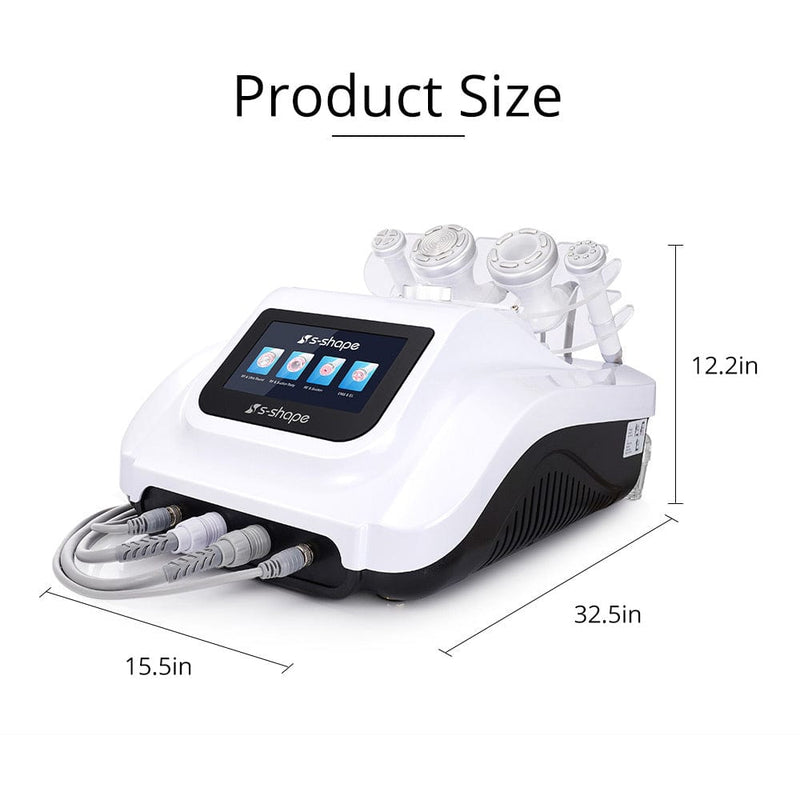 S Shape 30K 4 in 1 Cavitation RF Machine For Facial Lifting & Body Slimming
