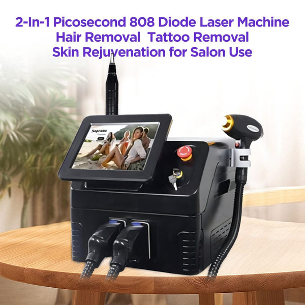 HR-AS64 2-In-1 Picosecond 808 Diode Laser Machine For Salon Use