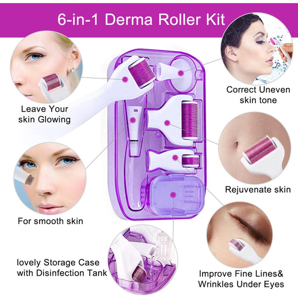 Benefits of MS-WA206 6-in-1 Microneedle Derma Roller Set