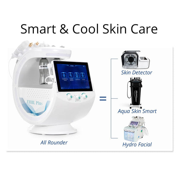 Mychway 7-In-1 Hydradermabrasion Machine With AI Skin Test For Facial Care