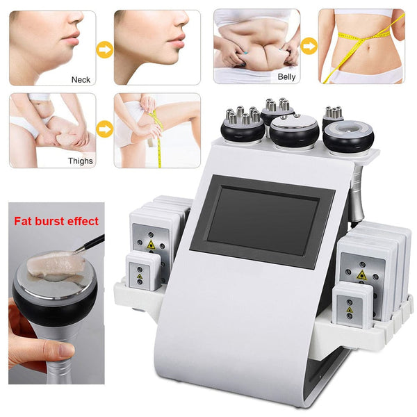 6 In 1 40K Laser Lipo Cavitation Vacuum RF Machine