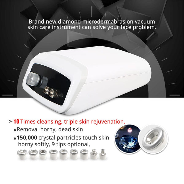 MS-21R1 Diamond Microdermabrasion Machine with 9 Tips For Skin Cleansing & Rejuvenation