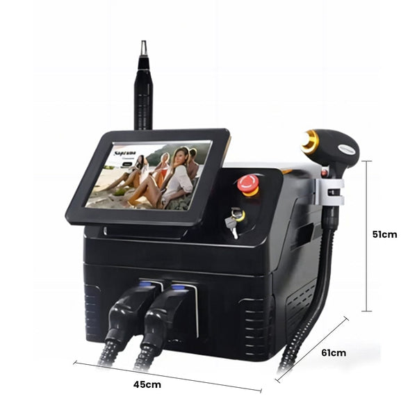 HR-AS64 2-In-1 Picosecond 808 Diode Laser Machine Display