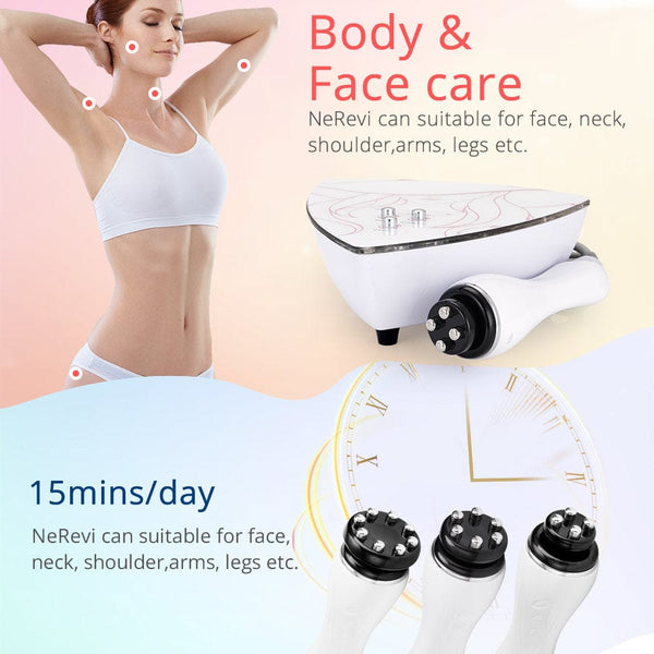 MS-13Y1 360 Degree Revolve RF Device with 3 Handles For Body & Face Care