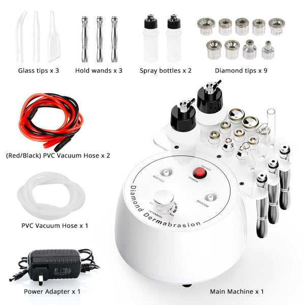 Mychway Diamond Microdermabrasion Device With 9 Tips For Facial Rejuvenation