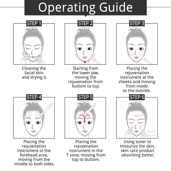 Operating Guide of MS-22R1 3-In-1 Diamond Microdermabrasion Device 