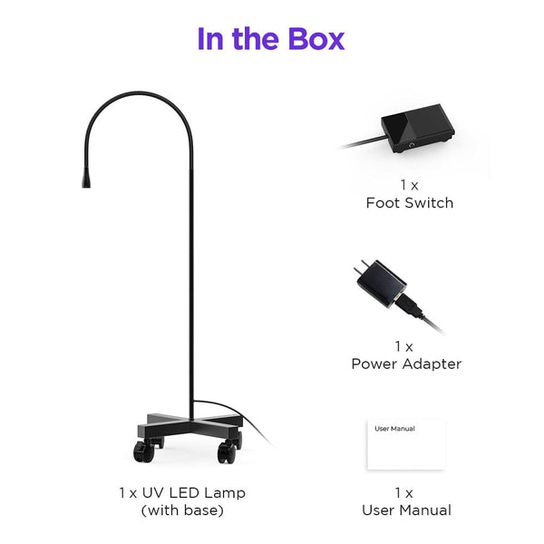 Packing List of CL-11L2 10W UV LED Eyelashes Extension Lamp