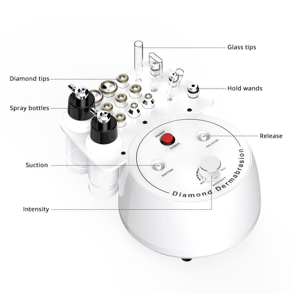 Mychway Diamond Microdermabrasion Device With 9 Tips For Facial Rejuvenation