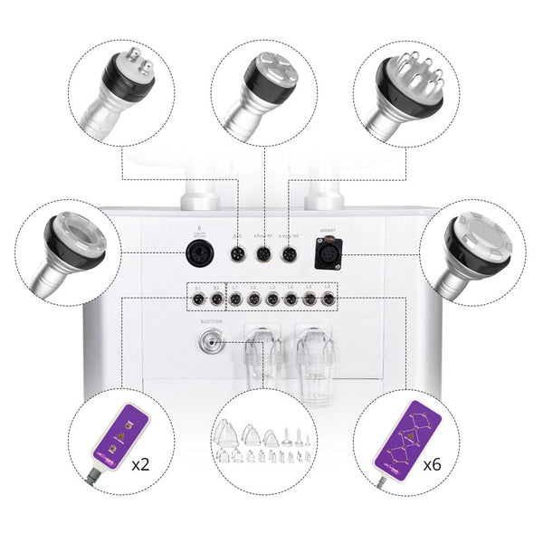 Interface of MS-7207F Stand-Type 7-In-1 Ultrasonic 40K Cavitation Machine