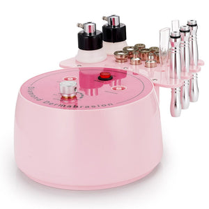 SR-NF105P Pink 3-In-1 Diamond Microdermabrasion Machine Display