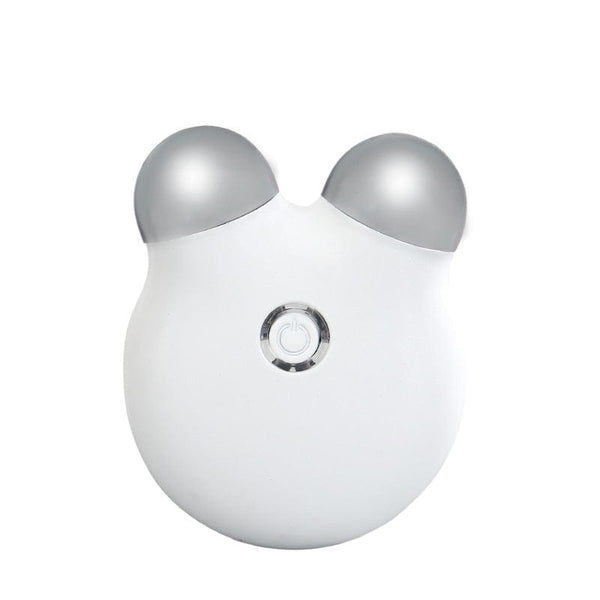 MT1011WPW Mini White EMS Facial Massager Display 