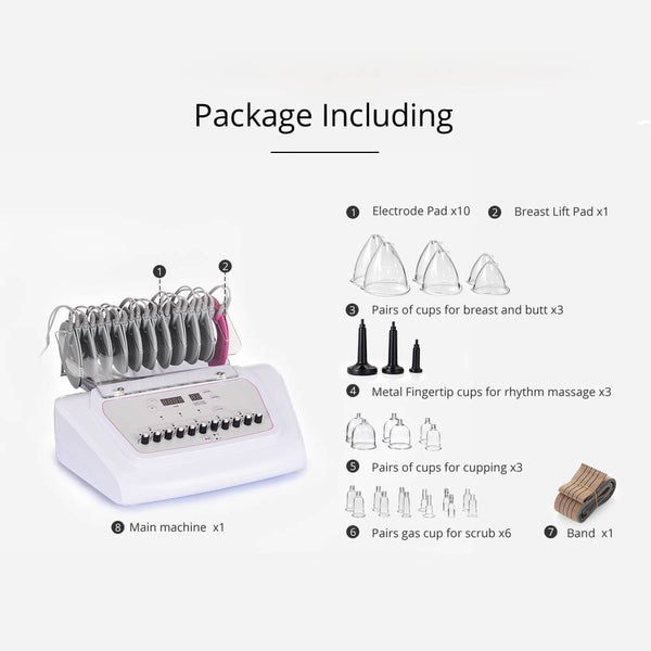 EMS Microcurrent Machine With Cupping Therapy For Muscle Toning Butt Lift