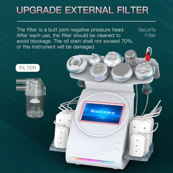 Upgraded Filter of BS-56V5S 9-In-1 80K Ultrasonic Cavitation Machine