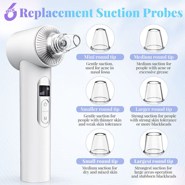 6 Replaceable Suction Probes of SR-NVV700 Vacuum Pore Cleanser