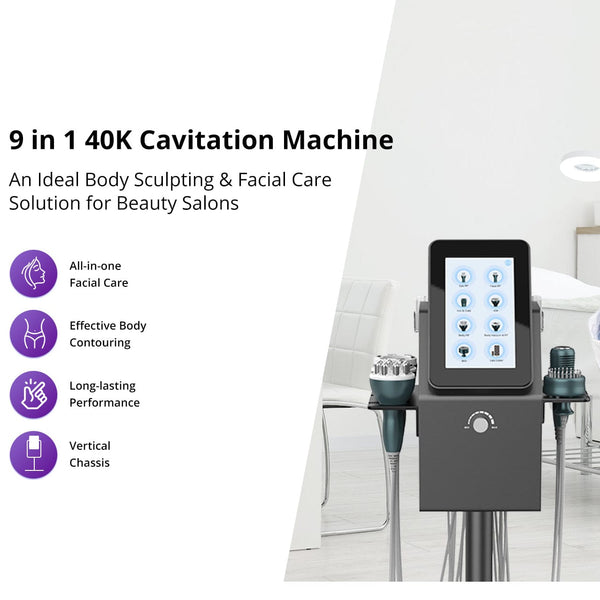 Mychway Pro 9-in-1 40k Ultrasonic Cavitation Machine For Body Contouring & Facial Care