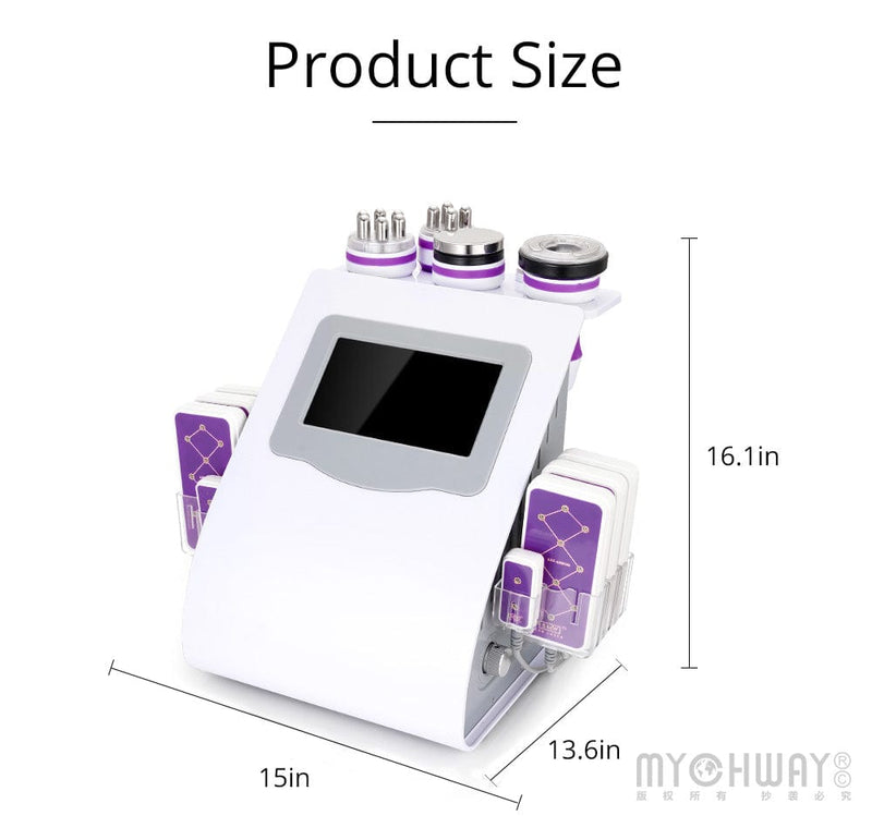 6 in 1 40K Ultrasonic Cavitation RF Vacuum Slim Skin Care Lifting Body Slimming Beauty Machine