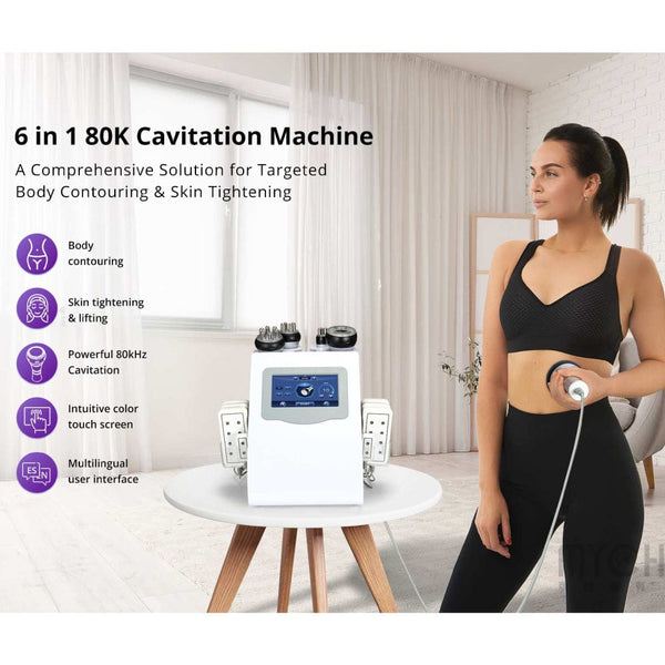 Benefits of MS-54D1S8 6-In-1 80k Cavitation RF Vacuum Machine