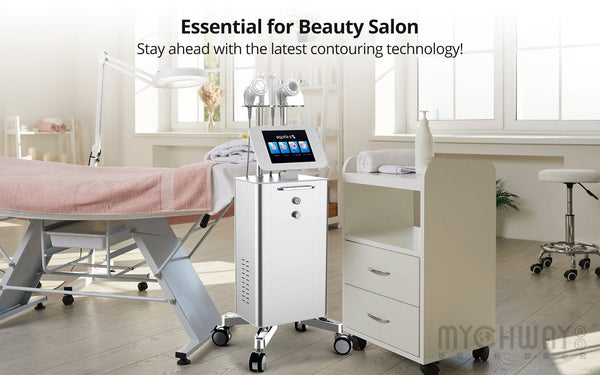 Mychway Stand-Type 30K Cavitation Machine With RF Vacuum For Body & Face Care