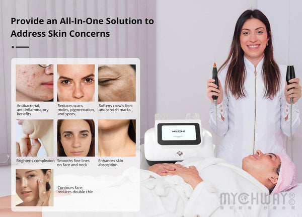 Mychway 2 In 1 Plasma Facial Care Machine For Moles Acne Treatment