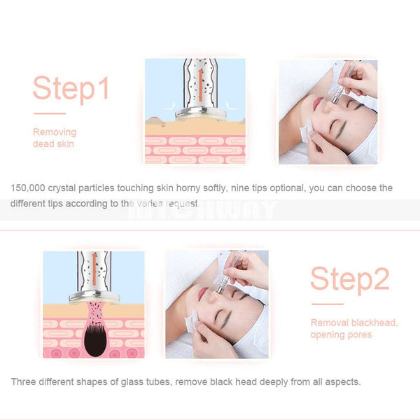 Operation Steps of MS-22Y1 2-In-1 Diamond Microdermabrasion Device