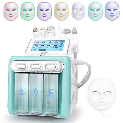 Hydro Dermabrasion Facial Machine - 7-in-1 With LED Mask