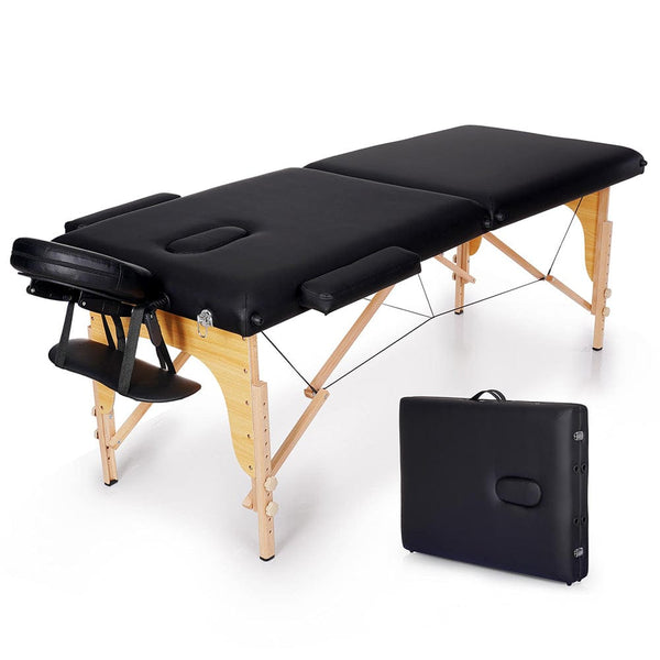 2 Folding Adjustable Massage Spa Salon Bed