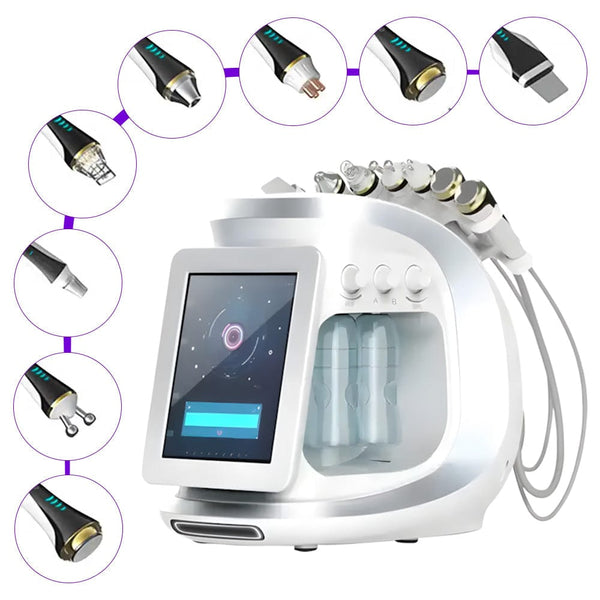 8 In 1 Smart Ice Blue Facial Care Machine For Cleansing, Hydration, Skin Lifting