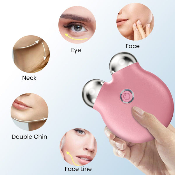 Applicable Body Areas of MT1011PPW Mini Pink EMS Facial Massager