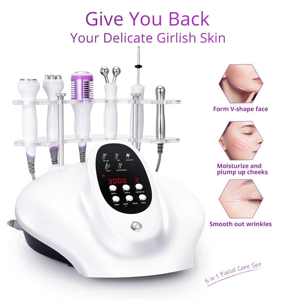 LF-56D1 5-In-1 Ultrasound RF Facial Device For Face Lift & Anti-Aging