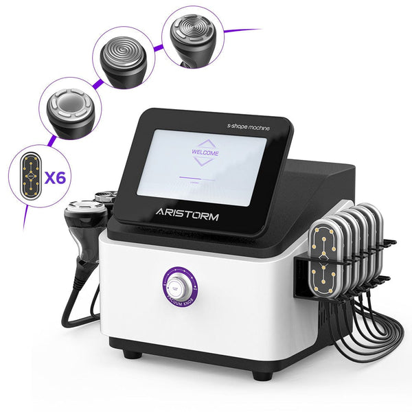 Aristorm 30K/50K/80K Cavitation S Shape Machine With 6 Laser Pads For Body Shaping