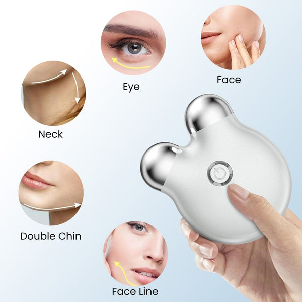 Applicable Body Areas of MT1011WPW Mini White EMS Facial Massager 