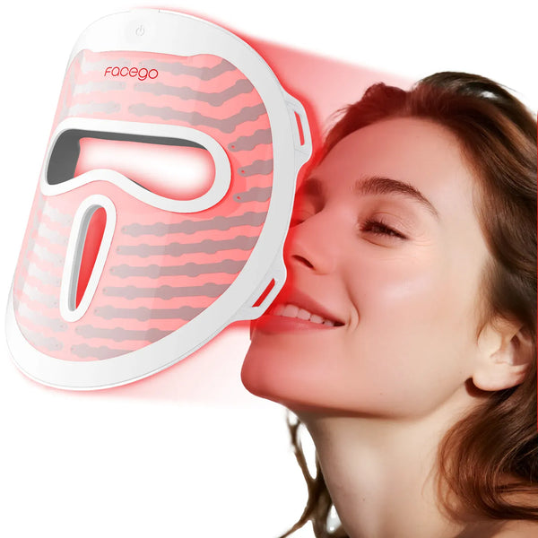7+1 Colors Red Light Face Mask Non-Skin Contact, Rechargeable Skincare at Home and Travel