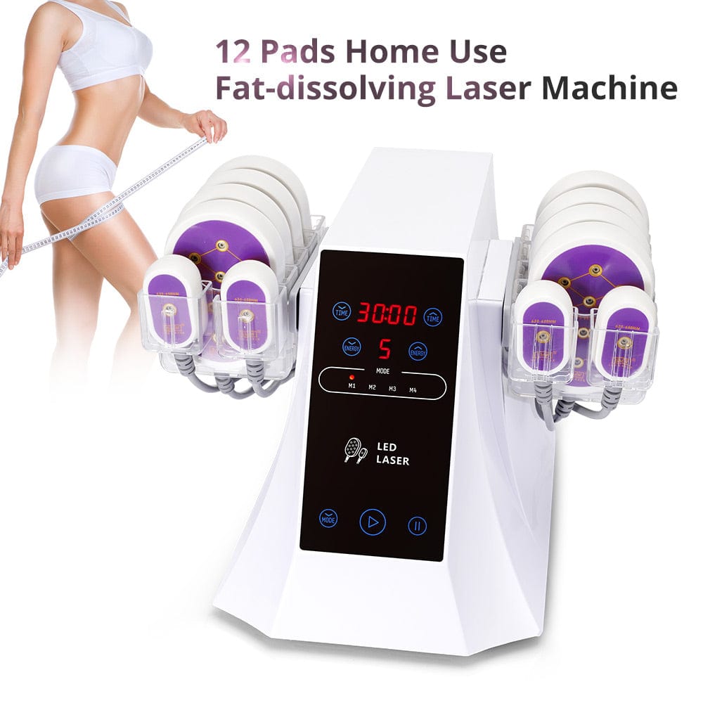 Lipo Laser Lipolysis Slimming Fat Removal Pad Machine with 12 Pads