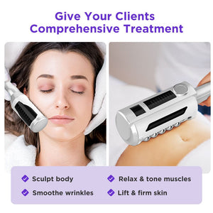 BS-22K1 Roller Massage Machine With Dual Handles For Facial Lift & Body Sculpting