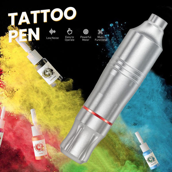 Tattoo Kit With 20 Pcs Cartridge Needles Tattoo Kit For Beginners Silver Color