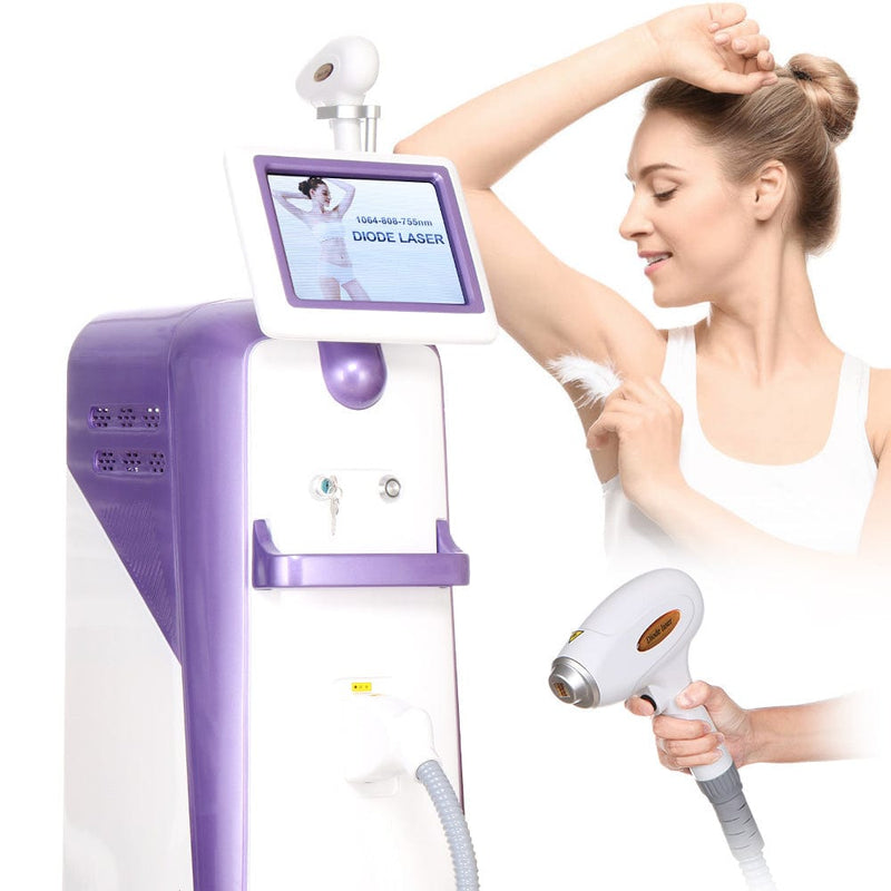755/808/1064nm Diode Laser Painless Permanent Body Face Hair Removal Machine