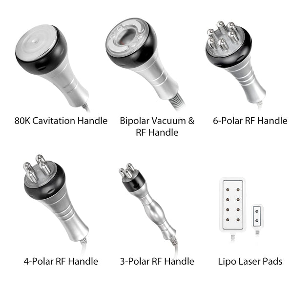 MS-54D1S8 6-In-1 80k Cavitation RF Vacuum Machine's Handle Display