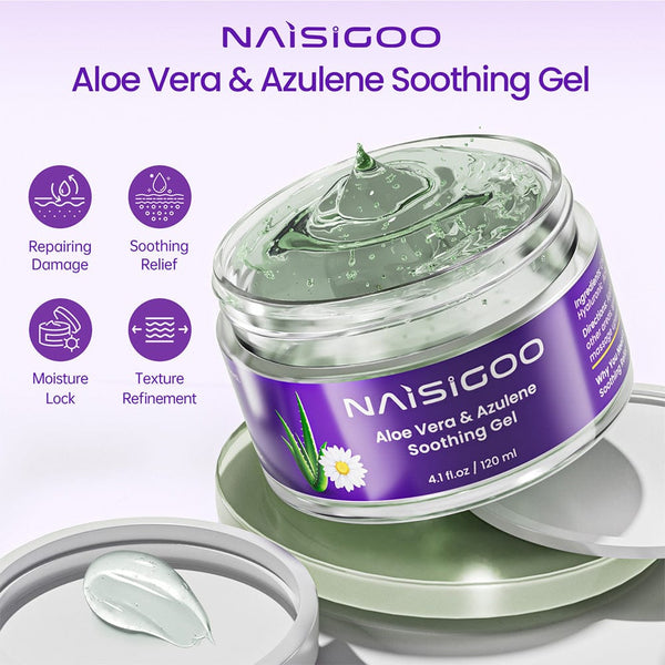 Aloe Vera Soothing Gel For Hydrating, Repairing, Refining, Calming Skin