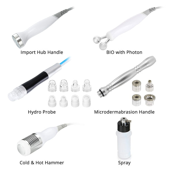 8-in-1 Hydro Dermabrasion (Aqua Peeling) System For Pro-Level Skin Rejuvenation
