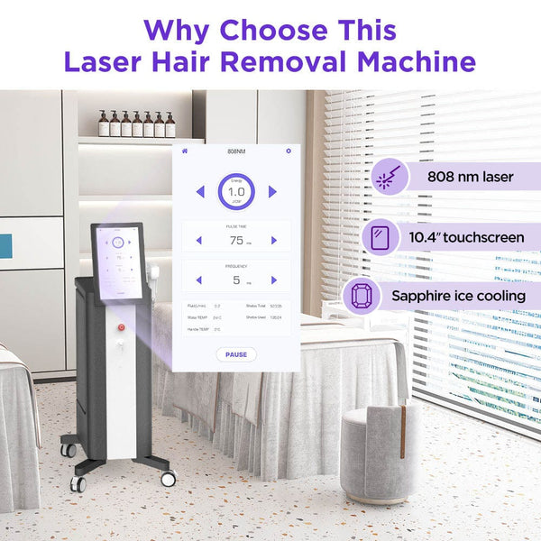 Why Choose HR-11K8 NAISIGOO 808nm Laser Hair Removal Machine