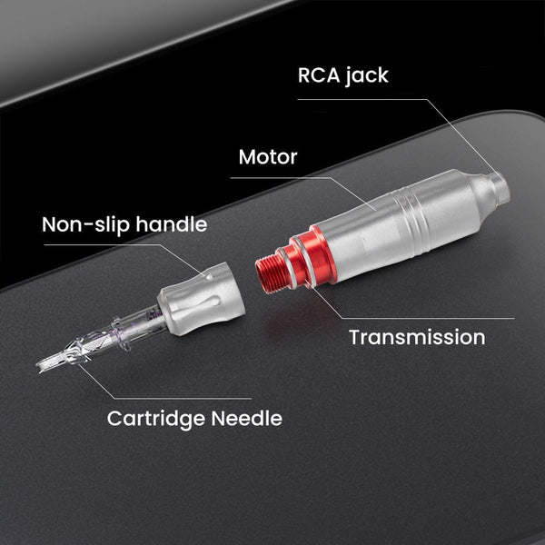 Tattoo Kit With 20 Pcs Cartridge Needles Tattoo Kit For Beginners Silver Color