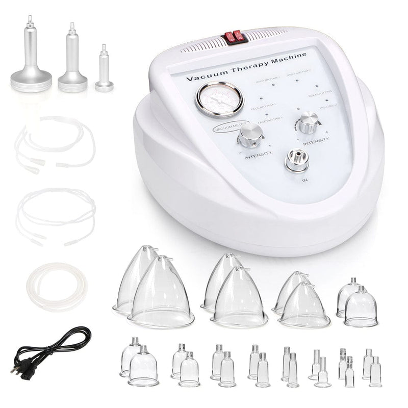 6 in1 Ultrasonic Cavitation RF Vacuum Beauty Machine With Vacuum Therapy Machine with 24 Cups and 3 Pumps