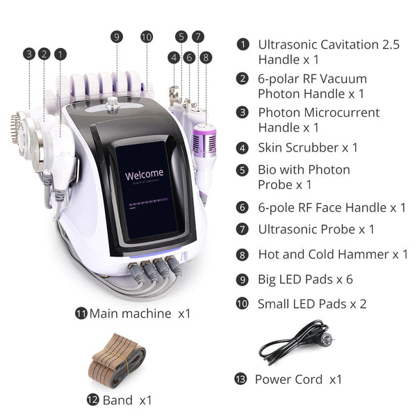 Aristorm 9 In 1 40k Cavitation RF Body Slimming Machine