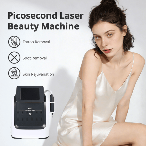 Picosecond Laser Machine With 3 Laser Head For Tattoo Removal Carbon Facial Peel