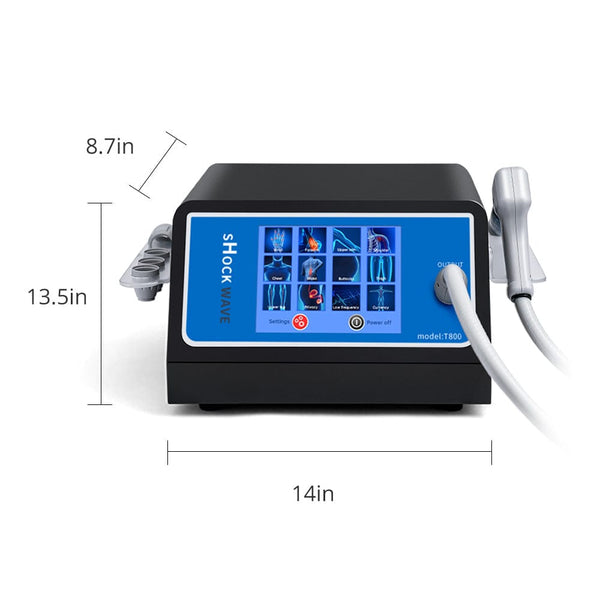 Mychway Shockwave Therapy Machine With 5 Working Head For Body Pain Relief